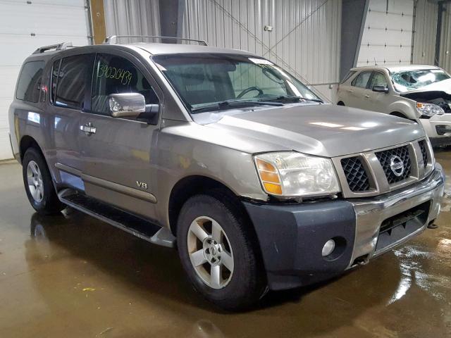 5N1AA08B36N701081 - 2006 NISSAN ARMADA SE TAN photo 1