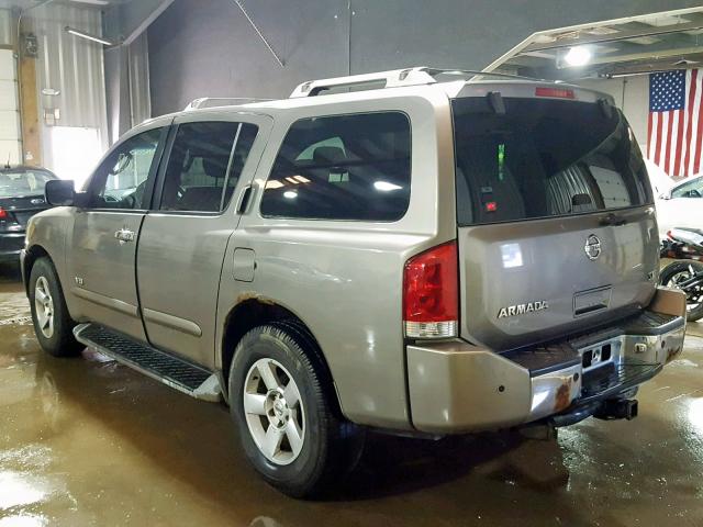 5N1AA08B36N701081 - 2006 NISSAN ARMADA SE TAN photo 3