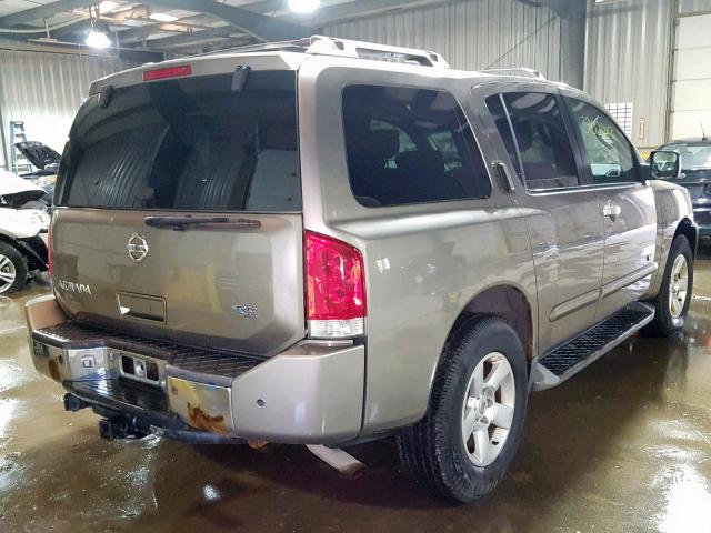 5N1AA08B36N701081 - 2006 NISSAN ARMADA SE TAN photo 4