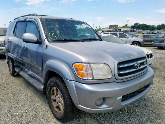 5TDBT48AX1S010666 - 2001 TOYOTA SEQUOIA LI SILVER photo 1