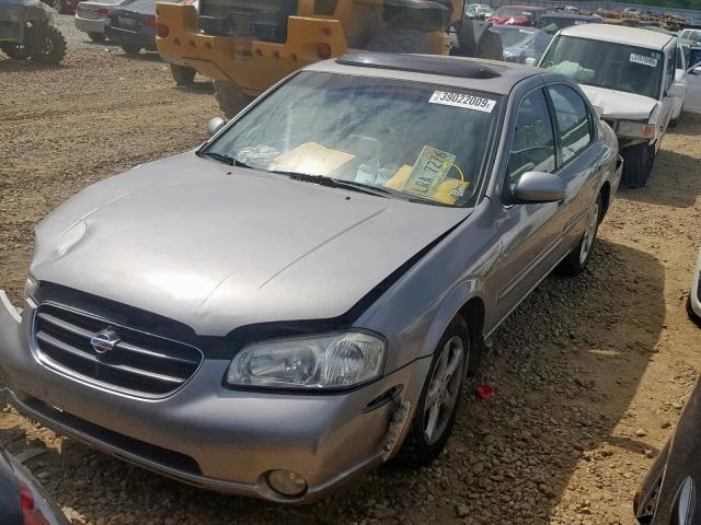 JN1CA31D81T825557 - 2001 NISSAN MAXIMA GXE GRAY photo 2