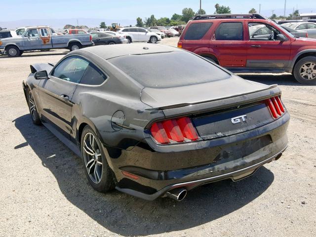 1FA6P8CFXF5315202 - 2015 FORD MUSTANG GT BLACK photo 3