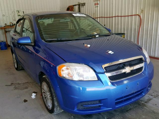 KL1TD5DEXAB111365 - 2010 CHEVROLET AVEO LS BLUE photo 1