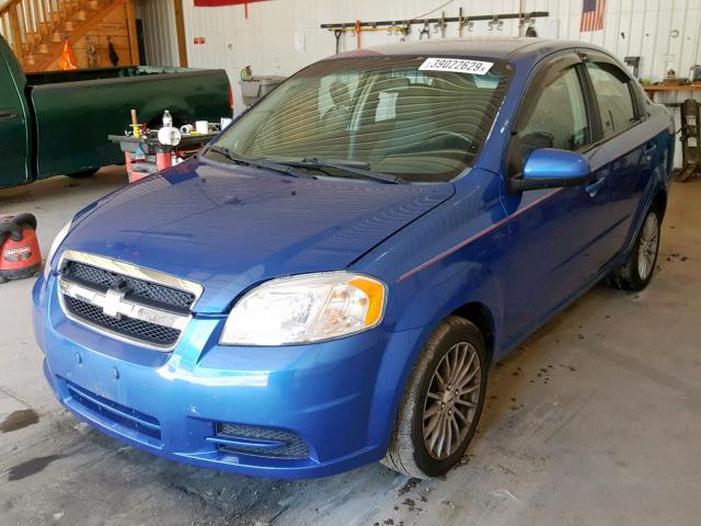 KL1TD5DEXAB111365 - 2010 CHEVROLET AVEO LS BLUE photo 2