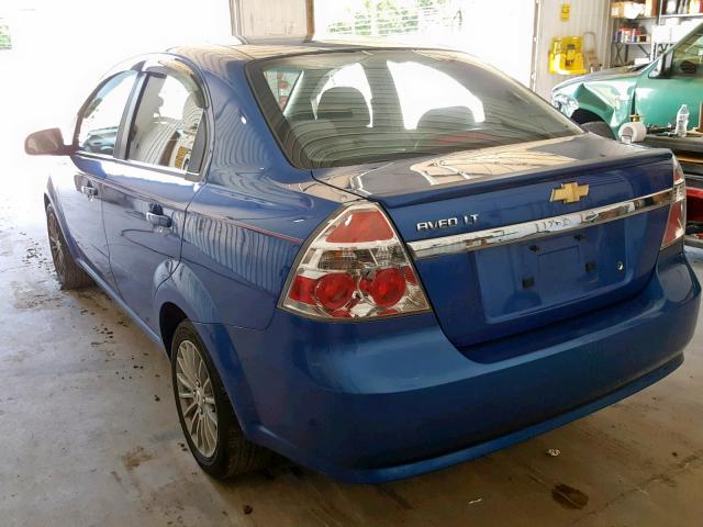 KL1TD5DEXAB111365 - 2010 CHEVROLET AVEO LS BLUE photo 3