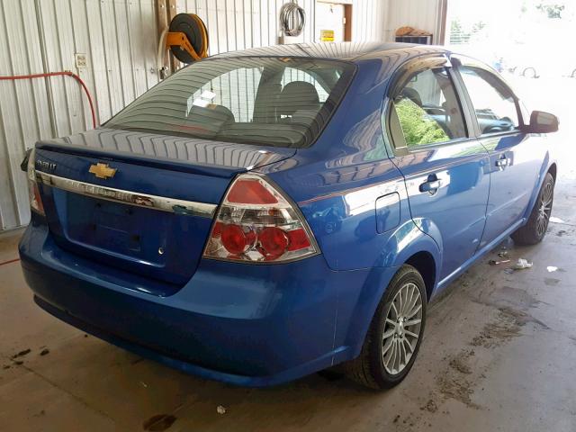 KL1TD5DEXAB111365 - 2010 CHEVROLET AVEO LS BLUE photo 4