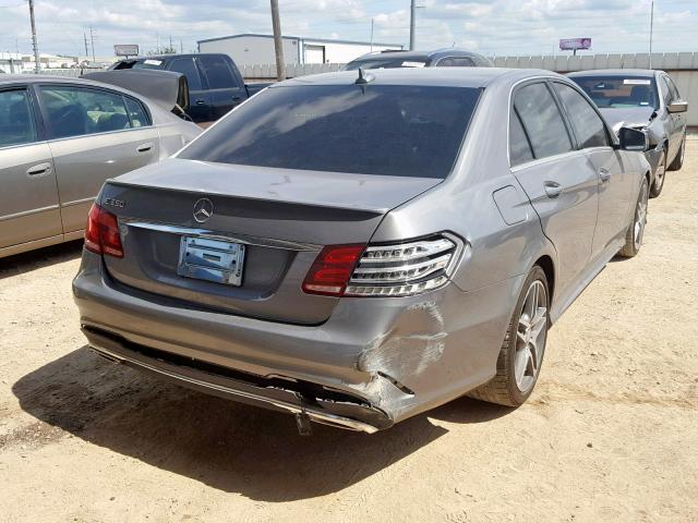 WDDHF5KB5EB032537 - 2014 MERCEDES-BENZ E 350 GRAY photo 4