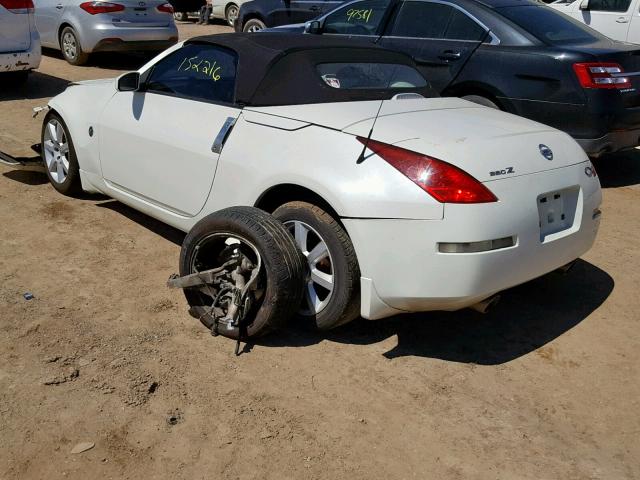 JN1AZ36A85M750227 - 2005 NISSAN 350Z ROADS WHITE photo 3