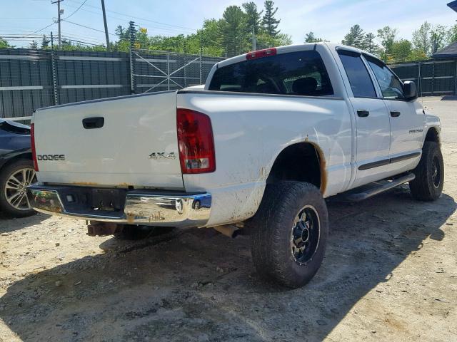 1D7KU28D74J187095 - 2004 DODGE RAM 2500 S WHITE photo 4