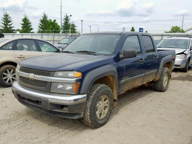 1GCDT136448135021 - 2004 CHEVROLET COLORADO BLUE photo 2