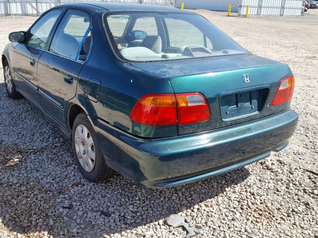 2HGEJ6619YH554023 - 2000 HONDA CIVIC BASE Yaşıl foto 3