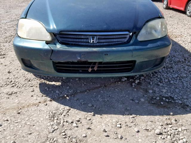 2HGEJ6619YH554023 - 2000 HONDA CIVIC BASE Yaşıl foto 9