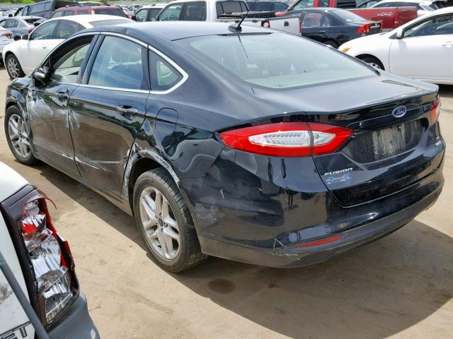 3FA6P0HD6GR331727 - 2016 FORD FUSION SE BLACK photo 3