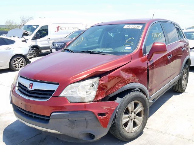 3GSCL33P48S691282 - 2008 SATURN VUE XE MAROON photo 2