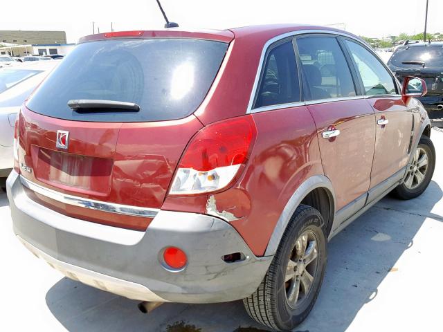 3GSCL33P48S691282 - 2008 SATURN VUE XE MAROON photo 4