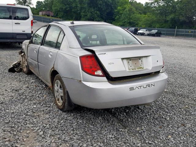 1G8AJ55F17Z135936 - 2007 SATURN ION LEVEL SILVER photo 3