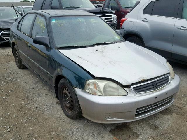 2HGEJ6610YH558980 - 2000 HONDA CIVIC BASE GREEN photo 1