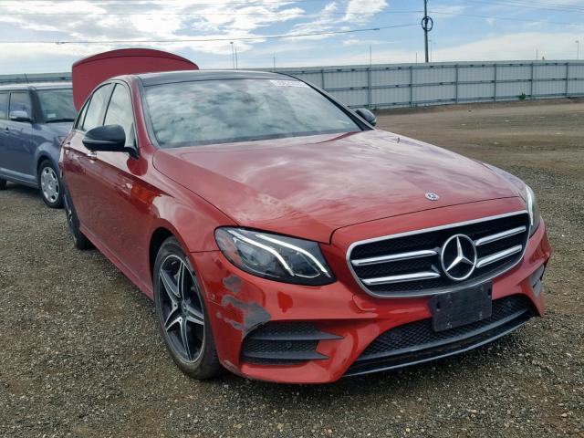 WDDZF4KB0JA377862 - 2018 MERCEDES-BENZ E 300 4MAT RED photo 1