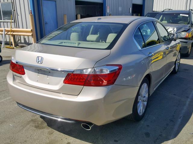 1HGCR2F84DA153784 - 2013 HONDA ACCORD EXL GOLD photo 4