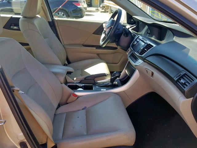 1HGCR2F84DA153784 - 2013 HONDA ACCORD EXL GOLD photo 5