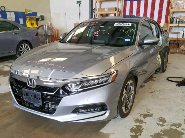 1HGCV1F56JA217024 - 2018 HONDA ACCORD EXL SILVER photo 2