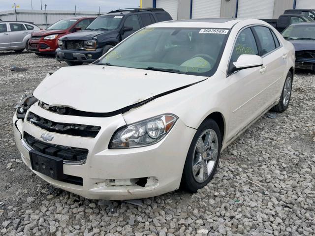 1G1ZC5E19BF209744 - 2011 CHEVROLET MALIBU 1LT WHITE photo 2