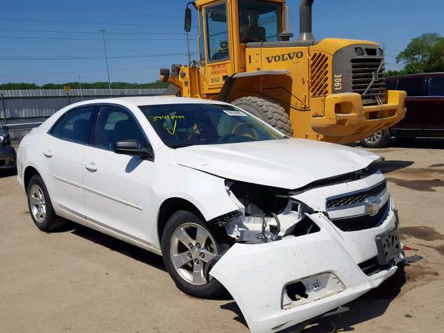 1G11B5SA0DF173210 - 2013 CHEVROLET MALIBU LS WHITE photo 1
