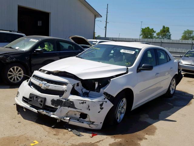 1G11B5SA0DF173210 - 2013 CHEVROLET MALIBU LS WHITE photo 2