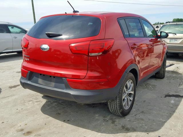 KNDPB3AC7E7559773 - 2014 KIA SPORTAGE B RED photo 4