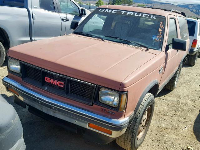 1GKCT18Z7L8503872 - 1990 GMC S15 JIMMY RED photo 2