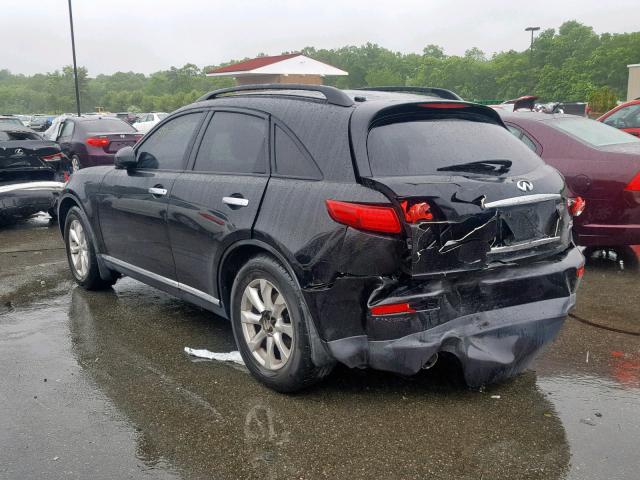 JNRAS08U76X101266 - 2006 INFINITI FX35 BLACK photo 3