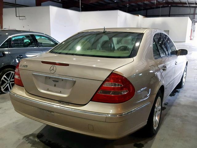 WDBUF65J84A455827 - 2004 MERCEDES-BENZ E 320 TAN photo 4