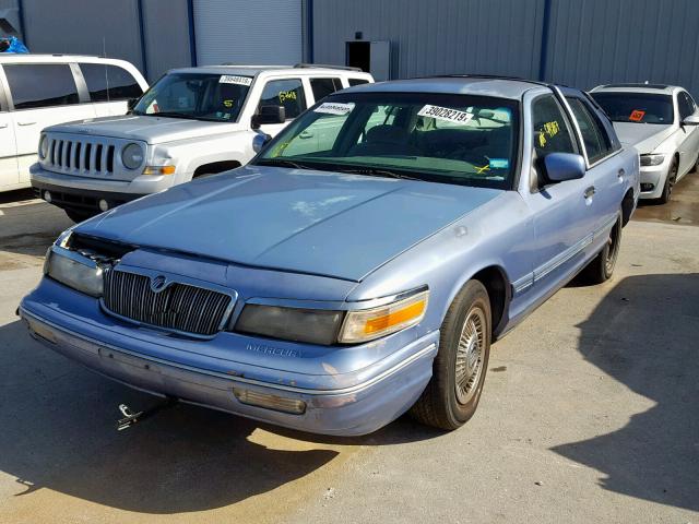 2MELM74W7SX656935 - 1995 MERCURY GRAND MARQ BLUE photo 2