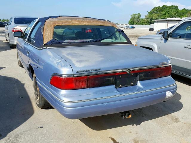 2MELM74W7SX656935 - 1995 MERCURY GRAND MARQ BLUE photo 3