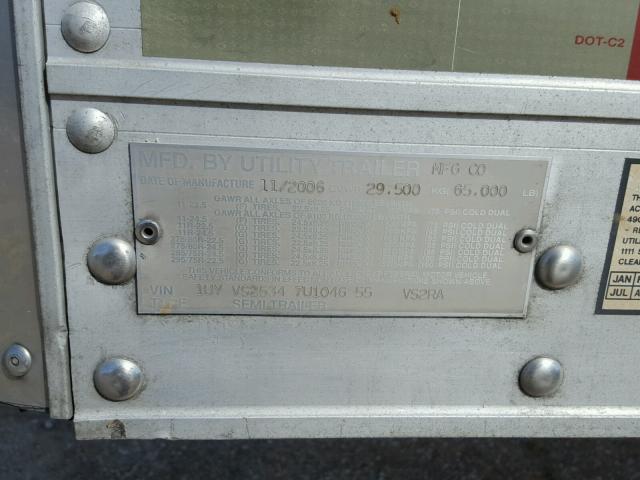 1UYVS25347U104655 - 2007 UTILITY TRAILER WHITE photo 10