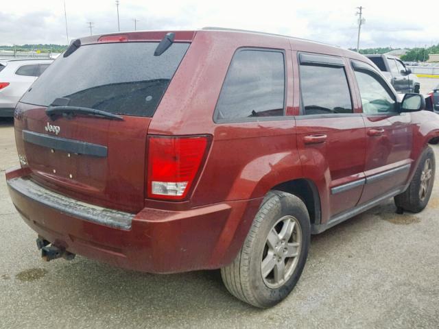 1J8GR48K07C614159 - 2007 JEEP GRAND CHER MAROON photo 4