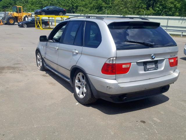 5UXFA13555LY23032 - 2005 BMW X5 3.0I SILVER photo 3