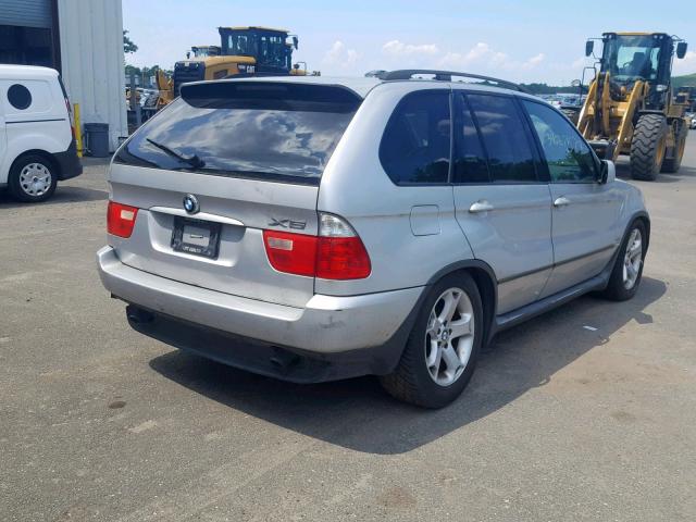 5UXFA13555LY23032 - 2005 BMW X5 3.0I SILVER photo 4