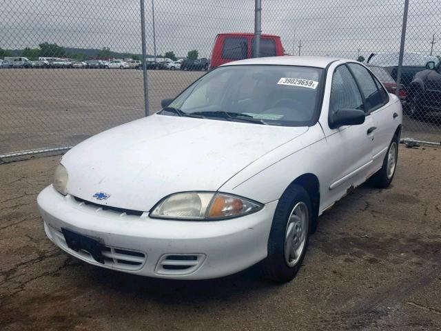 1G1JF5240Y7216958 - 2000 CHEVROLET CAVALIER L WHITE photo 2