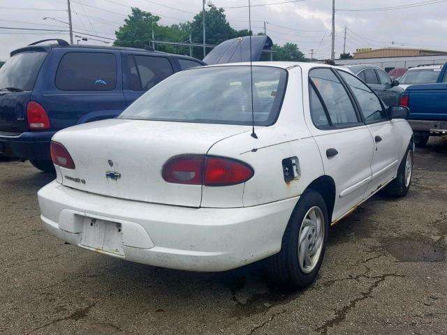 1G1JF5240Y7216958 - 2000 CHEVROLET CAVALIER L WHITE photo 4