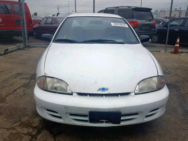 1G1JF5240Y7216958 - 2000 CHEVROLET CAVALIER L WHITE photo 9