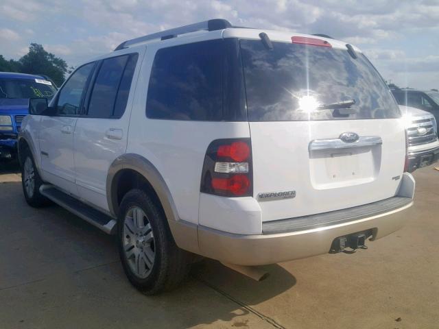 1FMEU64EX7UB47573 - 2007 FORD EXPLORER E WHITE photo 3