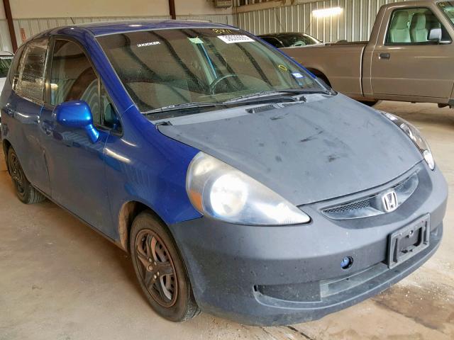 JHMGD38447S008711 - 2007 HONDA FIT BLUE photo 1