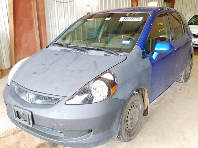 JHMGD38447S008711 - 2007 HONDA FIT BLUE photo 2