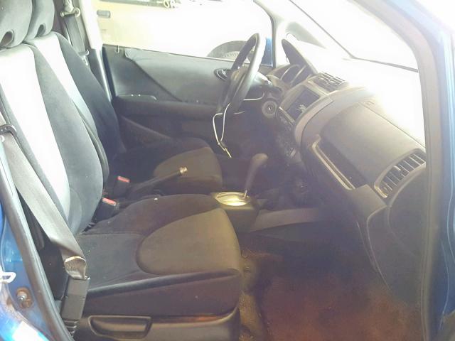 JHMGD38447S008711 - 2007 HONDA FIT BLUE photo 5