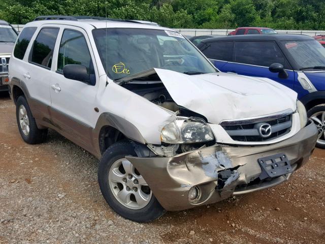 4F2YZ94184KM07476 - 2004 MAZDA TRIBUTE LX WHITE photo 1