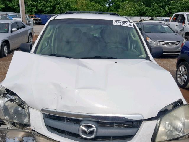 4F2YZ94184KM07476 - 2004 MAZDA TRIBUTE LX WHITE photo 7