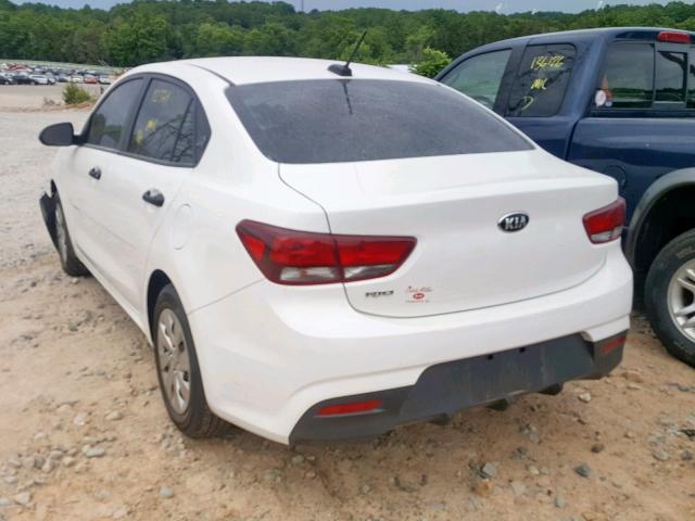 3KPA24AB5JE059544 - 2018 KIA RIO LX WHITE photo 3