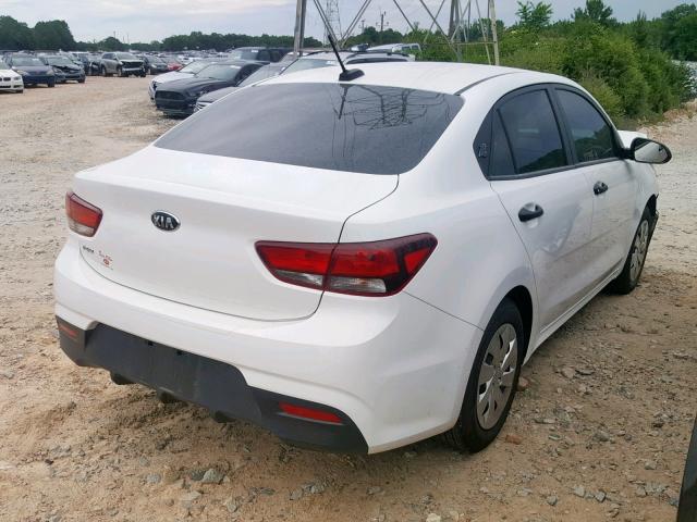 3KPA24AB5JE059544 - 2018 KIA RIO LX WHITE photo 4