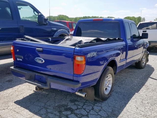 1FTYR14UX6PA35334 - 2006 FORD RANGER SUP BLUE photo 4